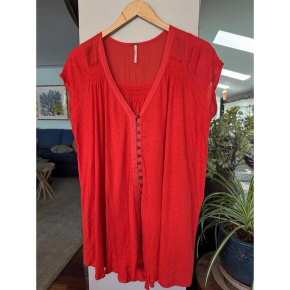 Free People Tops - free people orange top medium